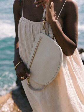 ABBY ALLEY The Big Sling Bag, Oyster NWT